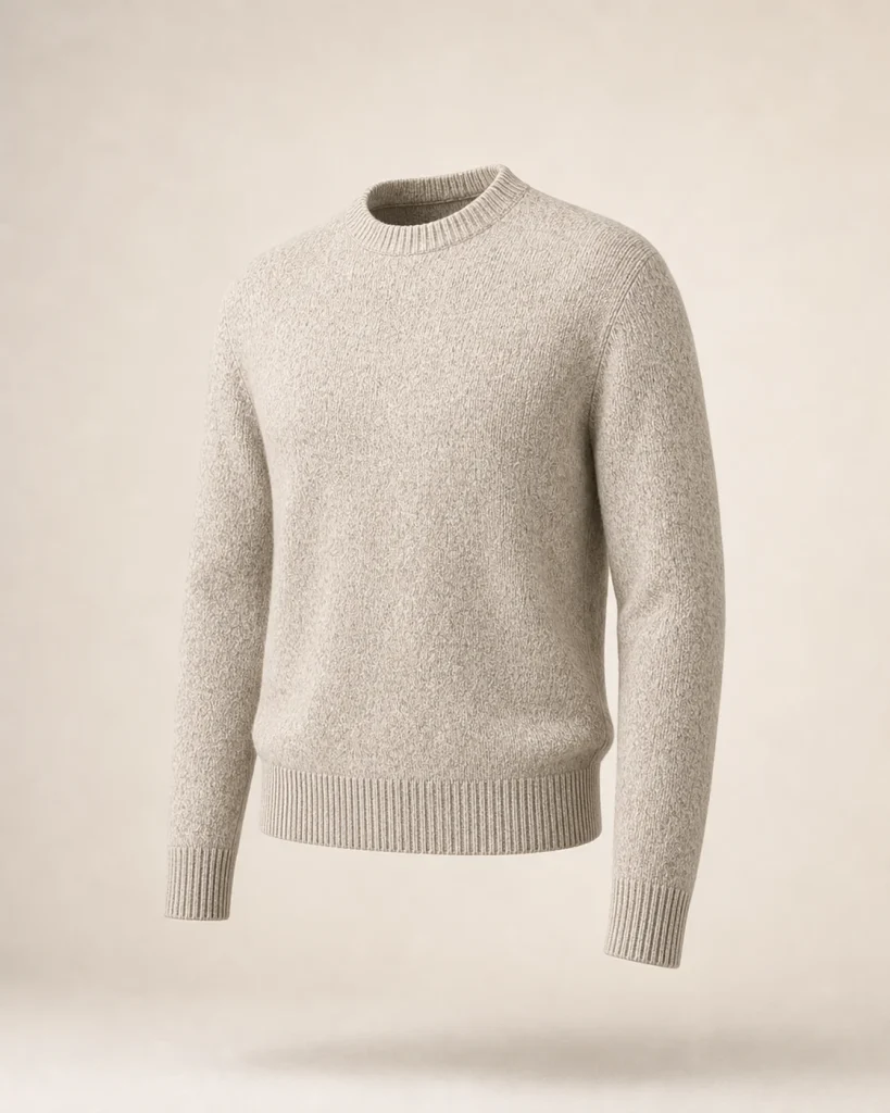 Custom Men’s Textured Pullover Sweater – TYKNIT